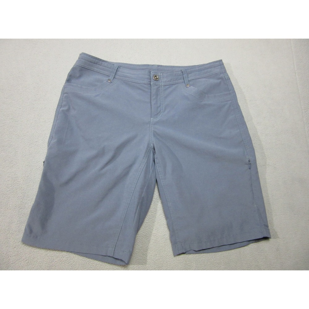 KUHL Shorts Womens 12 Blue Gray Hiking Performance Outdoor Trail Casual